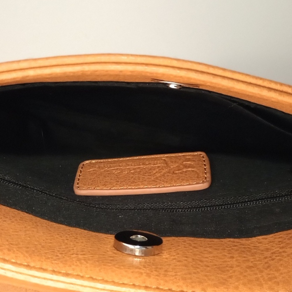 Fringe Tan Leather Tassel Crossbody  Western Style . - Picture 4 of 5